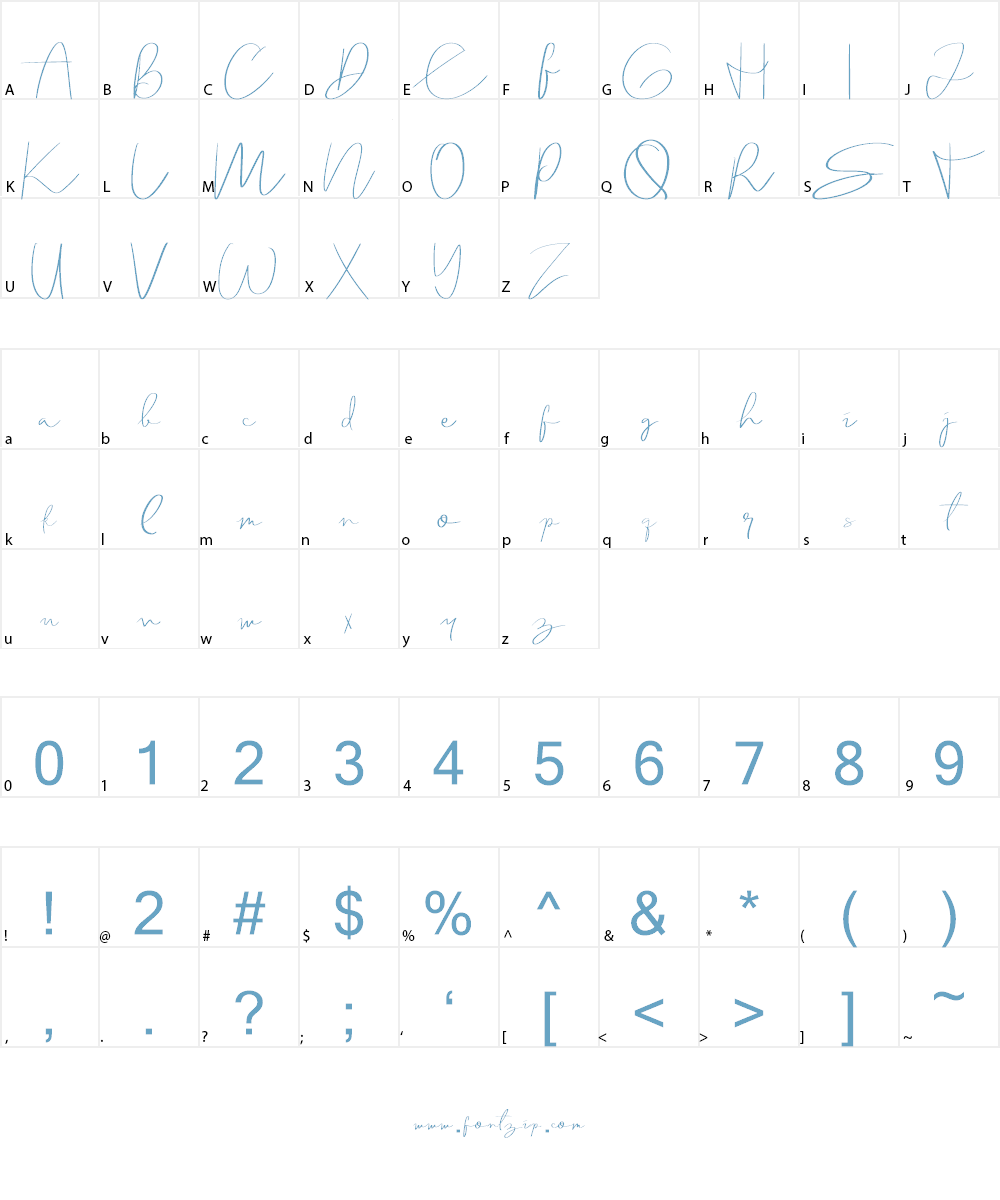 Solitaire Font Character